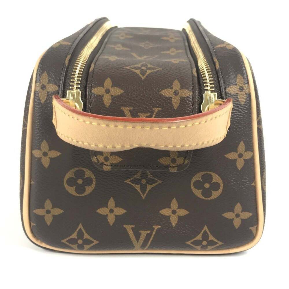 LOUIS VUITTON Authentic Brown Monogram Canvas Pouch - Picture 5 of 16